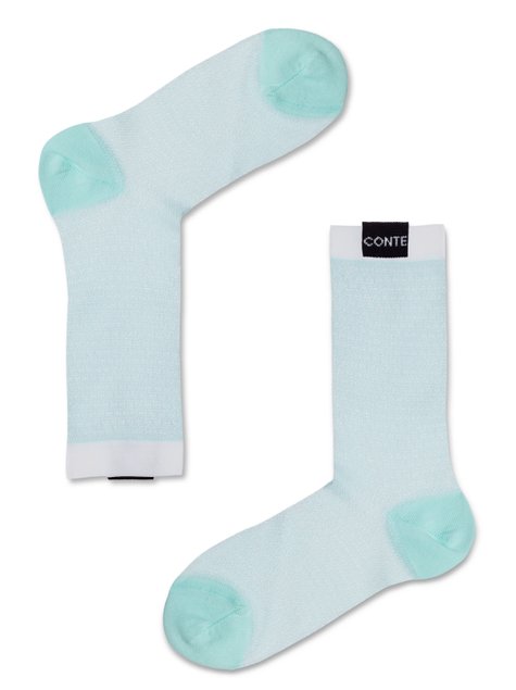 Удлиненные полупрозрачные носки Conte Elegant FANTASY, бледно-бирюзовый, 36-37, 36, Светло-розовый