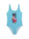Слитный купальник с цветочным рисунком для девочек ESLI SWEETY, небесный, 158-164, 158см, Голубой