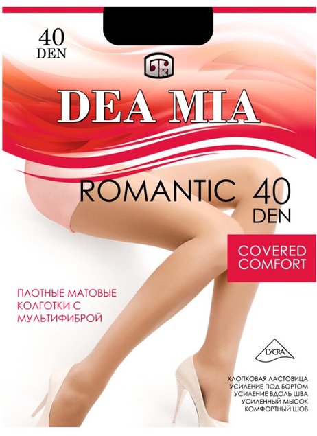 Колготки жіночі DEA MIA ROMANTIC 40, Bronz, 2, 2, Бронзовый