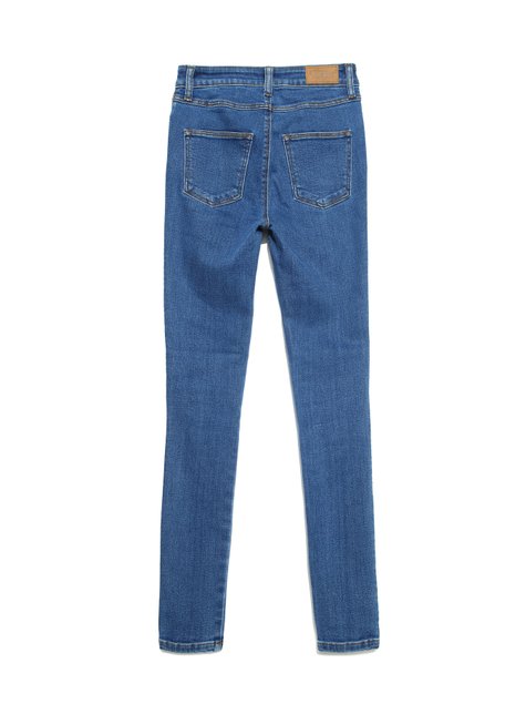 Моделирующие eco-friendly джинсы skinny c супервысокой посадкой Conte Elegant CON-174 Lycra, authentic blue, L, 46/164, Синий