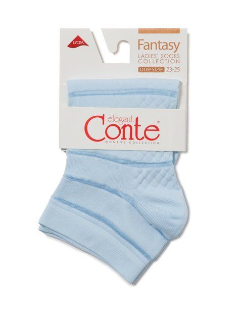 Носки женские Conte Elegant FANTASY (короткие), Blue, 36-39, 36, Голубой