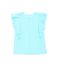 Блузка в смужку з широкими воланами Conte Elegant LBL 1093, aqua blue-white, XS, 40/170, Комбинированный