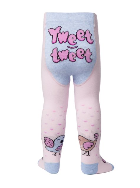 Колготки детские Conte Kids TIP-TOP (Веселые ножки), Светло-розовый, 62-74, 62см, Светло-розовый