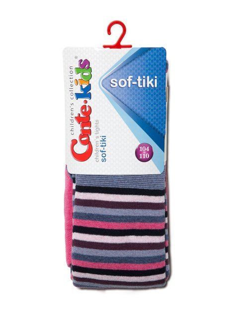 Колготки дитячі Conte Kids SOF-TIKI (махрові всередині), Рожевий, 92-98, 92см, Розовый