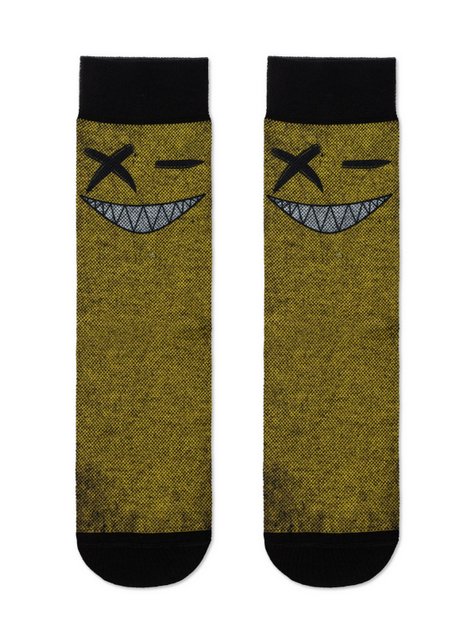 Шкарпетки з бавовною DiWaRi HAPPY 20С-202СП, Жовтий, 40-41, 40, Желтый