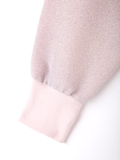 Джемпер с мерцающим блеском и брошью Conte Elegant LD 837, pink, XL, 48/170, Розовый