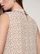 Блузка в горошок з преміальної віскози Conte Elegant LBL 1173, beige-multi, S, 42/170, Бежевый