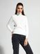 В'язаний светр з італійської пряжі з віскозою преміальної якості Conte Elegant LDK055, off-white, XL, 48/170, Білосніжний