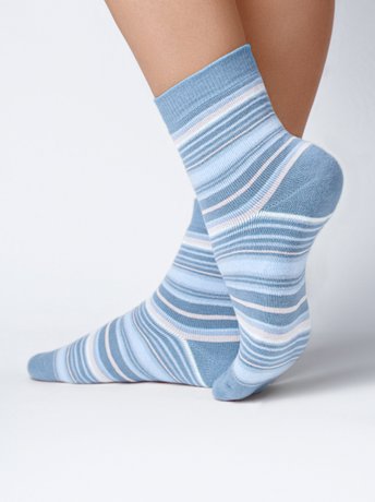 Шкарпетки жіночі бавовняні Conte Elegant COMFORT (махрові), Блакитний, 36-37, 36, Голубой