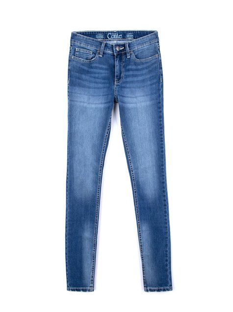 Класичні джинси Skinny з середньою посадкою Conte Elegant 756 / 4909М, синий, L, 46/170, Синий
