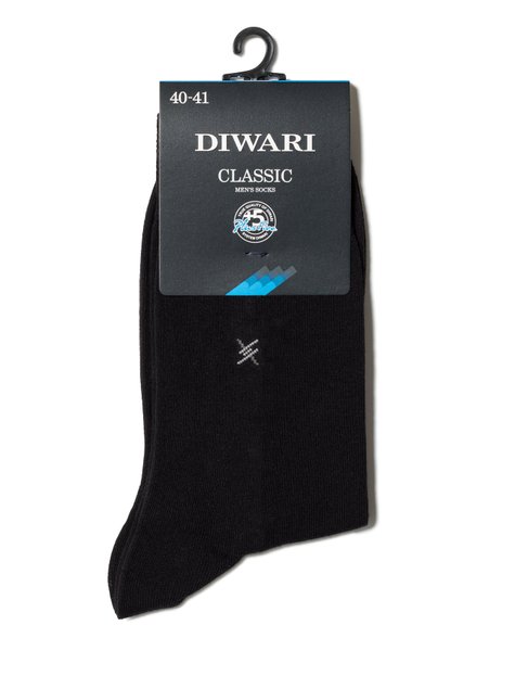 Шкарпетки чоловічі "DIWARI" CLASSIC, Черный, 40-41, 40, Черный