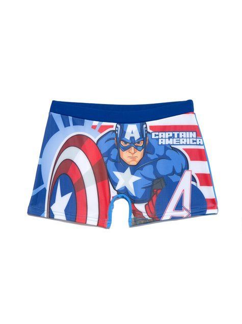 Плавки для хлопчиків DiWaRi CAPTAIN AMERICA, brave blue, 104-110, 104см, Синий