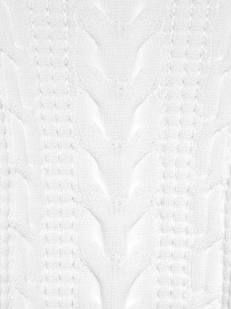 Свитер с косами из пряжи премиального качества Conte Elegant LDK 115, off-white, XS, 40/170, Белоснежный