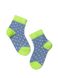 Шкарпетки дитячі Conte Kids TIP-TOP (бавовняні, з малюнками), джинс-Салатовый, 8, 14, Комбинированный