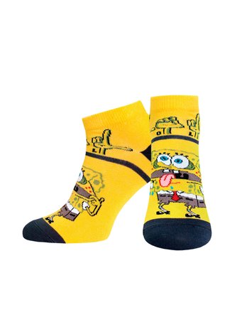 Шкарпетки чоловічі Брестські 2139 SPONGEBOB (укорочені), я.желтый, 40-41, 40, Желтый