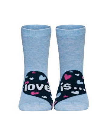 Бавовняні дитячі шкарпетки Conte Kids TIP-TOP (веселі ніжки), Светло-голубой, 20, 30, Светло-голубой