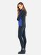Джемпер женский с длинным рукавом и спущенной линией плеча Conte Elegant LD 672, Синий-Черный, XL, 48/158, Комбинированный