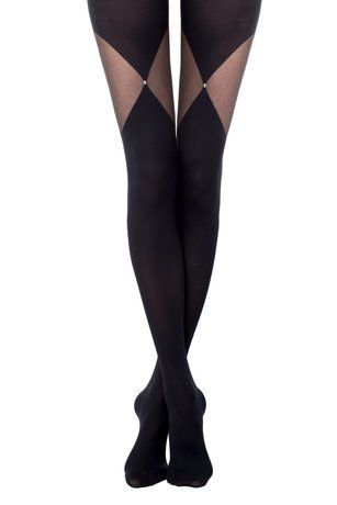 Колготки жіночі Conte Elegant FANTASY FOXY, Nero, 4, 4, Черный