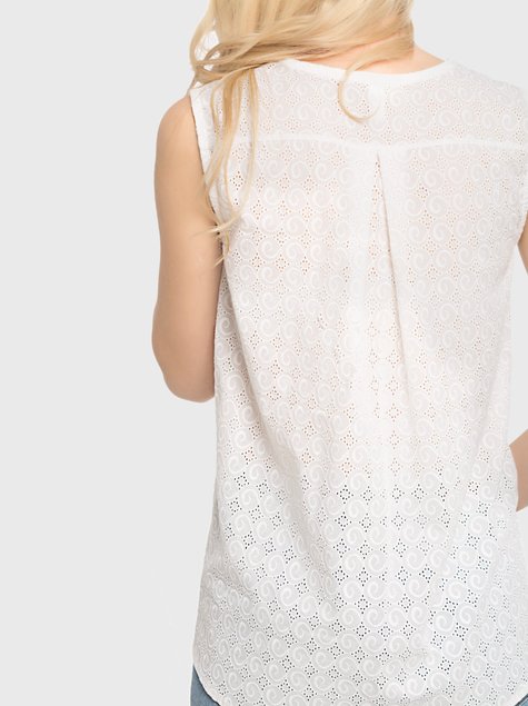 Блузка жіноча комбінована Conte Elegant LBL 735, Білий, XL, 48/170, Белый