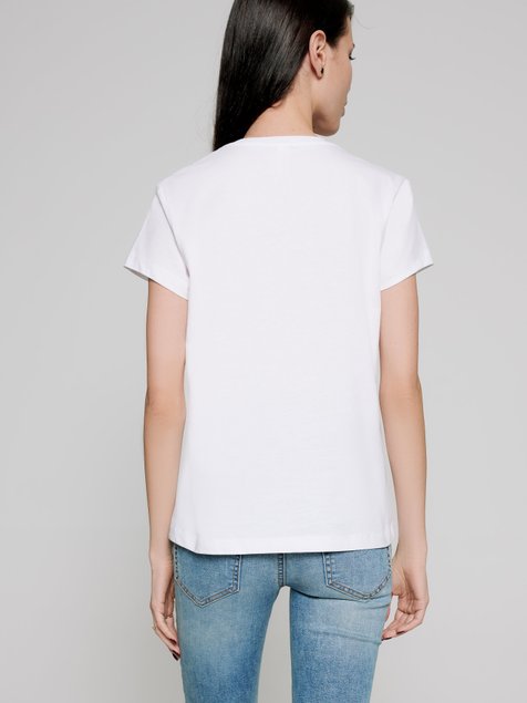 Белая хлопковая футболка с принтом "London" Conte Elegant LD 1111, white, L, 46/170, Белый