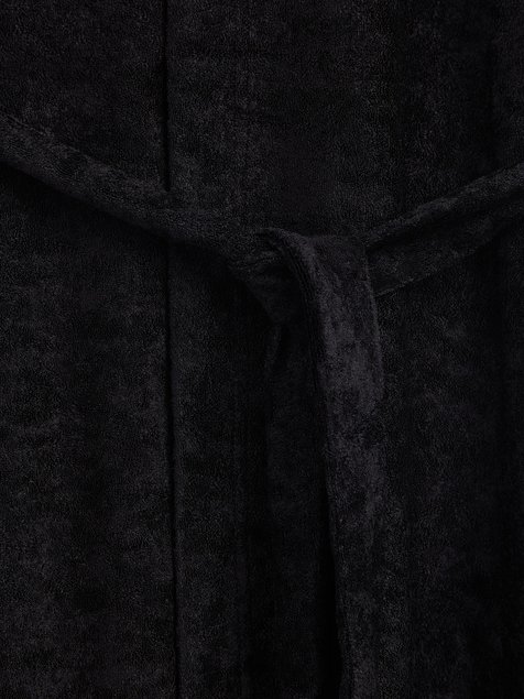Халат с кружевом для дома Conte Elegant INSOMNIA LHW 1437, black, XL, 48/170, Черный