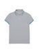Футболка-поло з контрастною окантовкою DIWARI MD 944, ash grey, 4XL, 58/182, Темно-серый