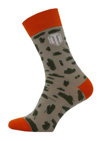 Шкарпетки "Брестские" 2131 WORLD OF TANKS BLITZ (средньої довжини), Песочный, 40-41, 40, Песочный