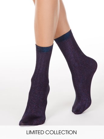 Шкарпетки жіночі Conte Elegant FANTASY, melanzana, 36-39, 36, Светло-фиолетовый