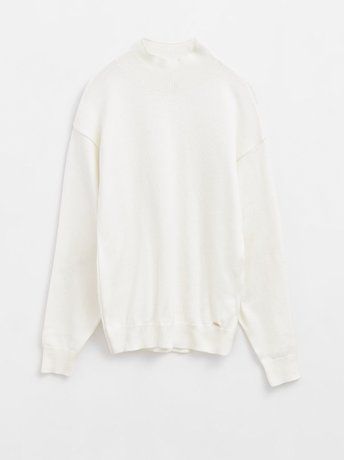 Джемпер из пряжи с хлопком и модалом Conte Elegant LDK 141, ecru, M, 44/170, Светло-бежевый
