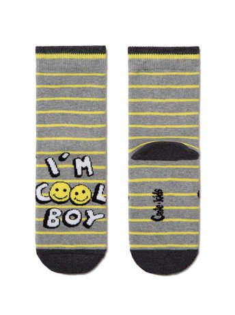 Шкарпетки дитячі Conte Kids SOF-TIKI (махрові), серый, 16, 24, Сірий