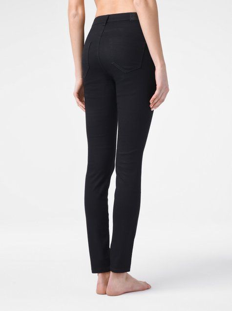 Моделюючі джинси skinny "push-up" з високою посадкою Conte Elegant Premium Stay Black CON-149, deep black, XS, 40/164, Черный