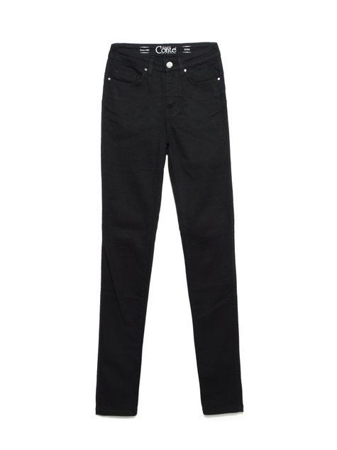 Моделюючі джинси skinny "push-up" з високою посадкою Conte Elegant Premium Stay Black CON-149, deep black, XS, 40/164, Черный