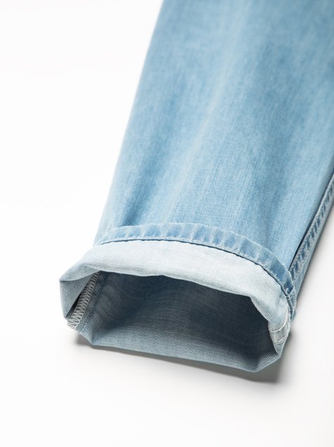 Легкі джинсові eco-friendly штани Conte Elegant CON-140, bleach blue, L, 46/164, Голубой