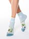 Шкарпетки жіночі бавовняні Conte Elegant HAPPY, бледно-бирюзовый, 36-37, 36, Светло-розовый