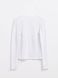 Джемпер в рубчик с фигурной деталью Conte Elegant LD 1576, white, XS, 40/170, Белый