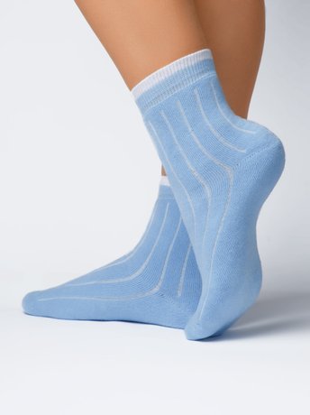 Шкарпетки жіночі бавовняні Conte Elegant COMFORT (махрові), Блакитний, 36-37, 36, Голубой