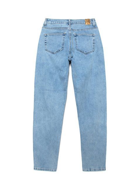 Ультракомфортні джинси особливого ​​варіння з високою посадкою Conte Elegant Mom Fit CON-188, acid washed blue, S, 42/164, Синий