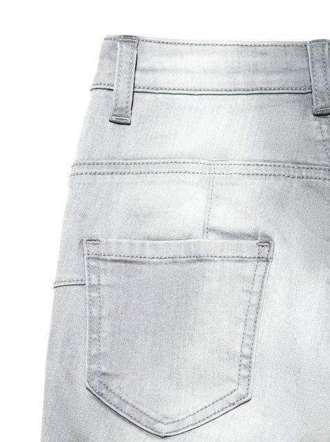 Моделирующие eco-friendly джинсы skinny "push-up" с высокой посадкой Conte Elegant CON-127, light grey, XS, 40/164, Светло-серый