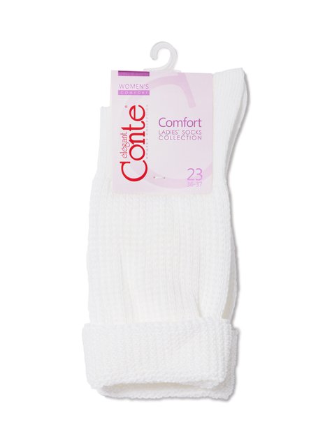 Носки женские комфортные Conte Elegant COMFORT, Белый, 36-37, 36, Белый