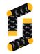 Шкарпетки чоловічі "DIWARI" HAPPY (бавовняні), Черный-Желтый, 40-41, 40, Комбинированный