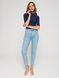 Ультракомфортні джинси особливого ​​варіння з високою посадкою Conte Elegant Mom Fit CON-188, acid washed blue, S, 42/164, Синий