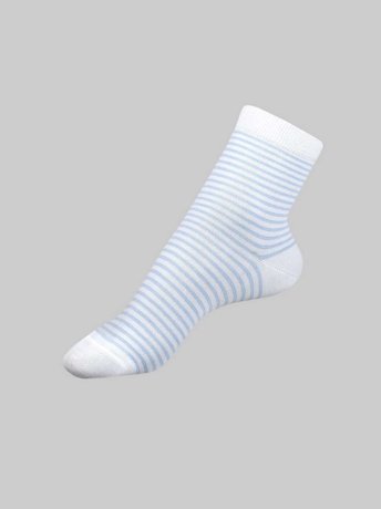 Шкарпетки жіночі бавовняні ESLI CLASSIC, Белый-Голубой, 36-37, 36, Комбинированный