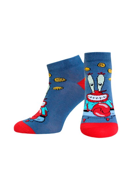 Шкарпетки чоловічі Брестські 2139 SPONGEBOB (укорочені), джинс, 42-43, 42, Темно-синий