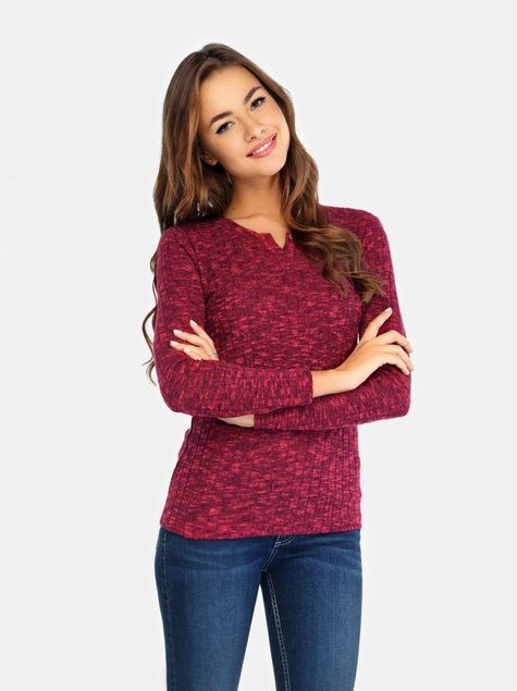 Джемпер жіночий Conte Elegant LD 676, бордо, XS, 40/158, Бордовый