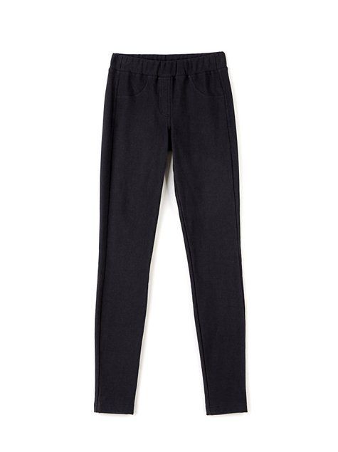 Екстрам'які джегінси з високою посадкою і термоеффектом Conte Elegant WINDY+, Nero, XXL, 50/164, Черный