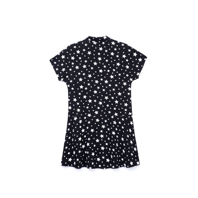 Легка сукня-сорочка з принтом "зірки" Conte Elegant LPL 884, black maxi star, XS, 40/170, Черный