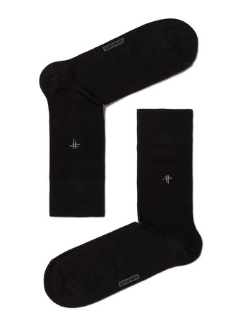 Шкарпетки чоловічі "DIWARI" CLASSIC, Черный, 44-45, 44, Черный