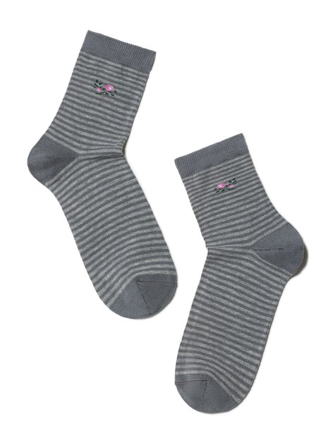 Шкарпетки жіночі бавовняні ESLI CLASSIC, серый, 36-37, 36, Сірий