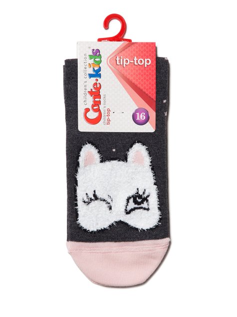 Носки детские Conte Kids TIP-TOP (хлопковые), Тёмно-серый, 14, 21, Темно-серый