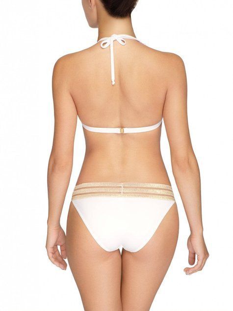 Трусики-сліпи із золотою гумкою Conte Elegant SALINA, Білий, XL, 46, Белый